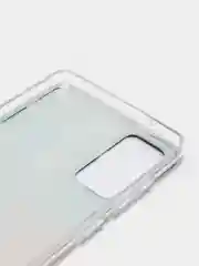 Бордовый силиконовый чехол на Samsung Galaxy S20 FE / Самсунг S20 FE прозрачный, с рисунком