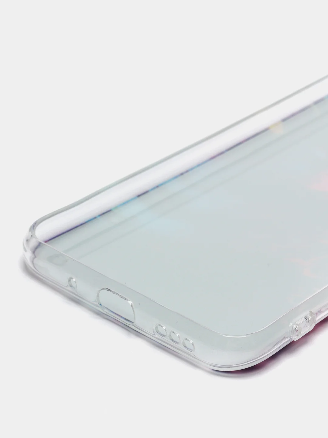 Пурпурный силиконовый чехол на Xiaomi Redmi 9A / Сяоми Редми 9А прозрачный с рисунком, защита камеры