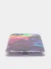 Пурпурный силиконовый чехол на Xiaomi Redmi 9A / Сяоми Редми 9А прозрачный с рисунком, защита камеры