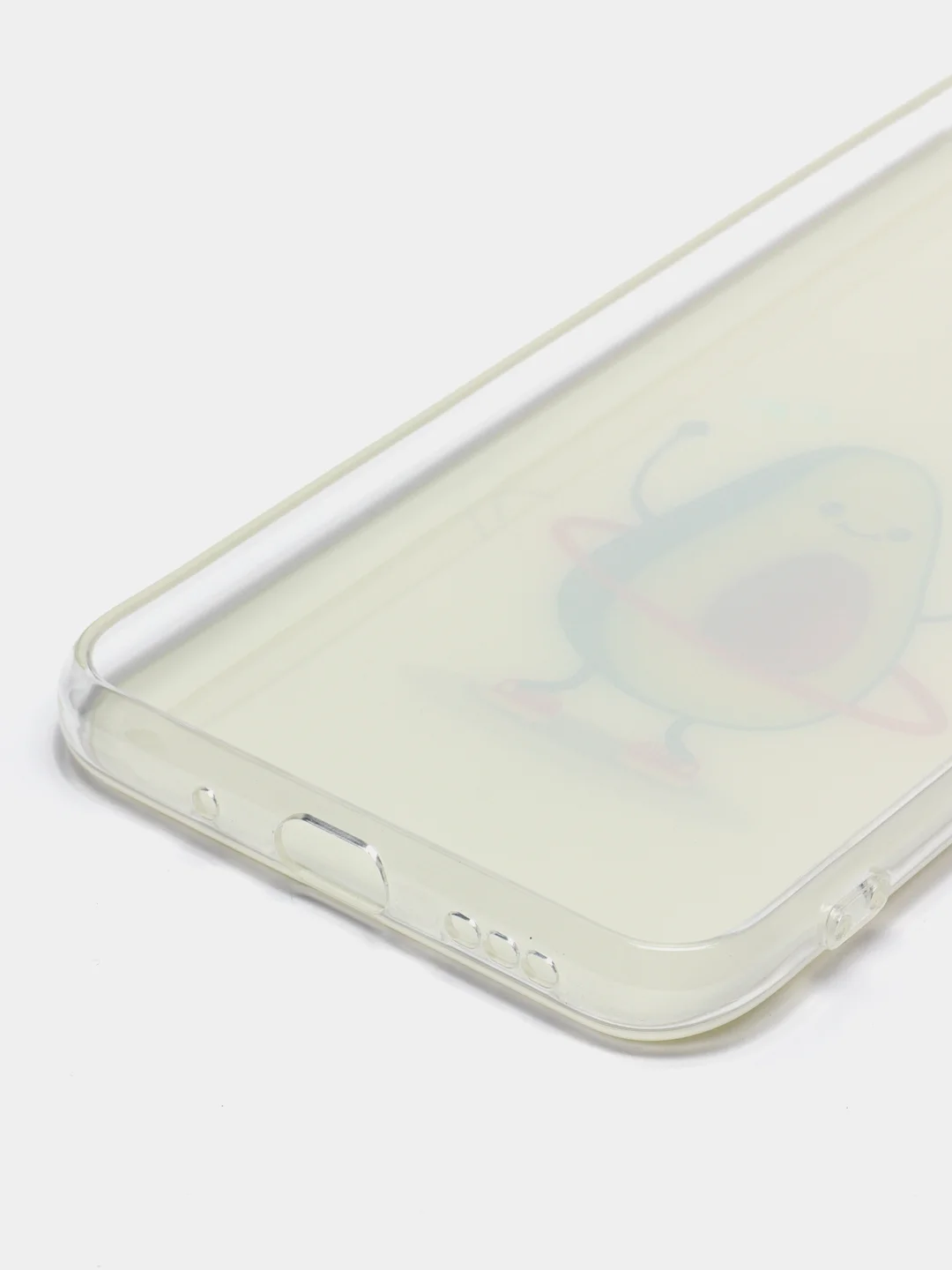 Светло-жёлтый силиконовый чехол на Xiaomi Redmi 9C / Сяоми Редми 9С прозрачный с рисунком, защита камеры