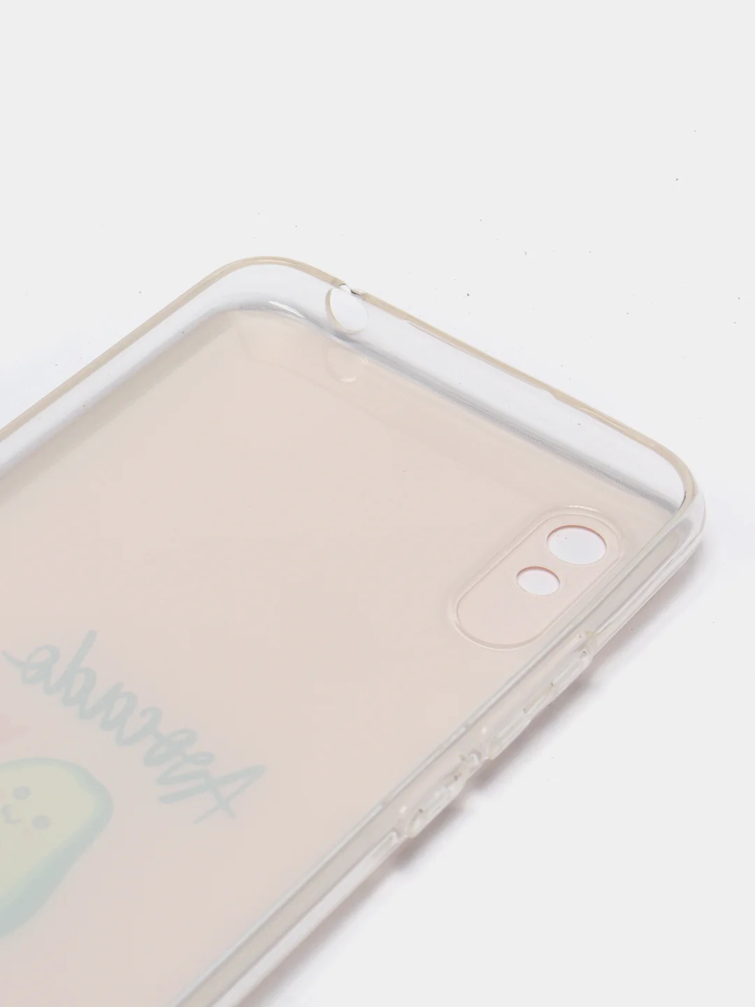 Розовый силиконовый чехол на Xiaomi Redmi 9A / Сяоми Редми 9А прозрачный с рисунком, защита камеры