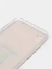 Розовый силиконовый чехол на Xiaomi Redmi 9A / Сяоми Редми 9А прозрачный с рисунком, защита камеры