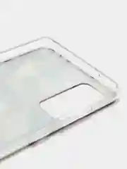 Серый металлик силиконовый чехол на Samsung Galaxy S20 FE / Самсунг S20 FE прозрачный, с рисунком
