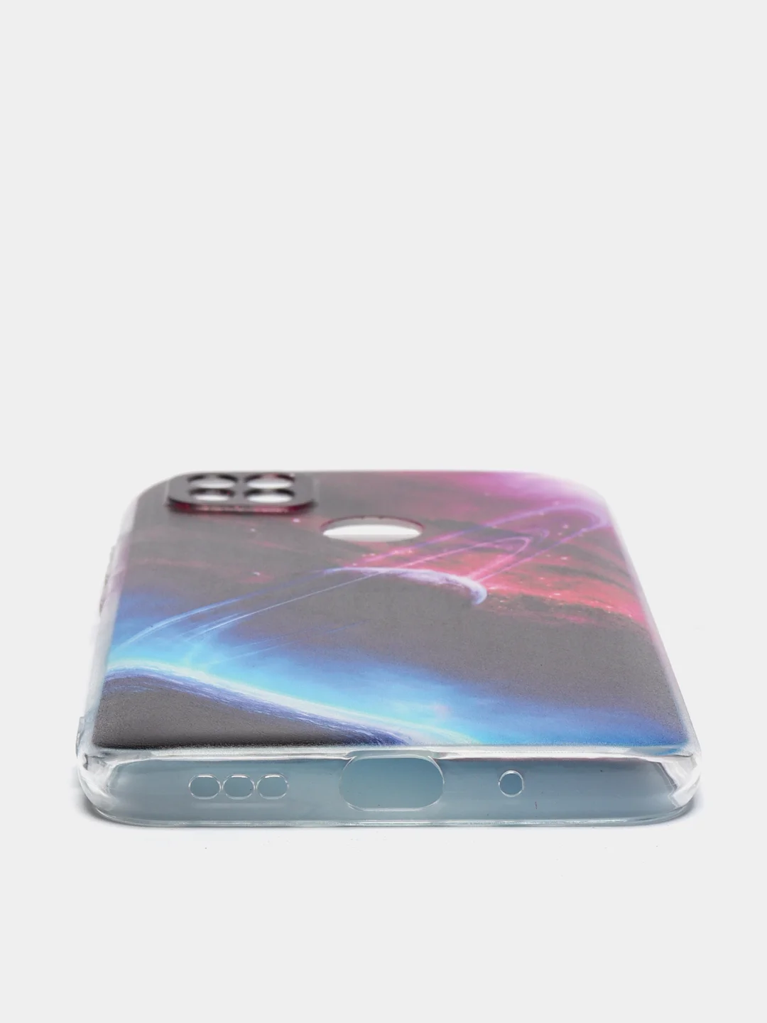 Аметистовый силиконовый чехол на Xiaomi Redmi 9C / Сяоми Редми 9С прозрачный с рисунком, защита камеры