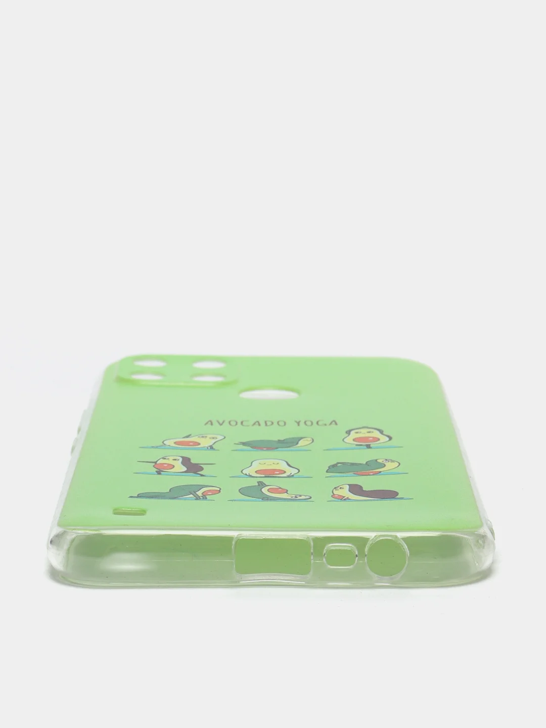 Салатовый силиконовый чехол на Oppo Realme C21Y/C25Y / Оппо Реалми C21Y/C25Y прозрачный, с рисунком