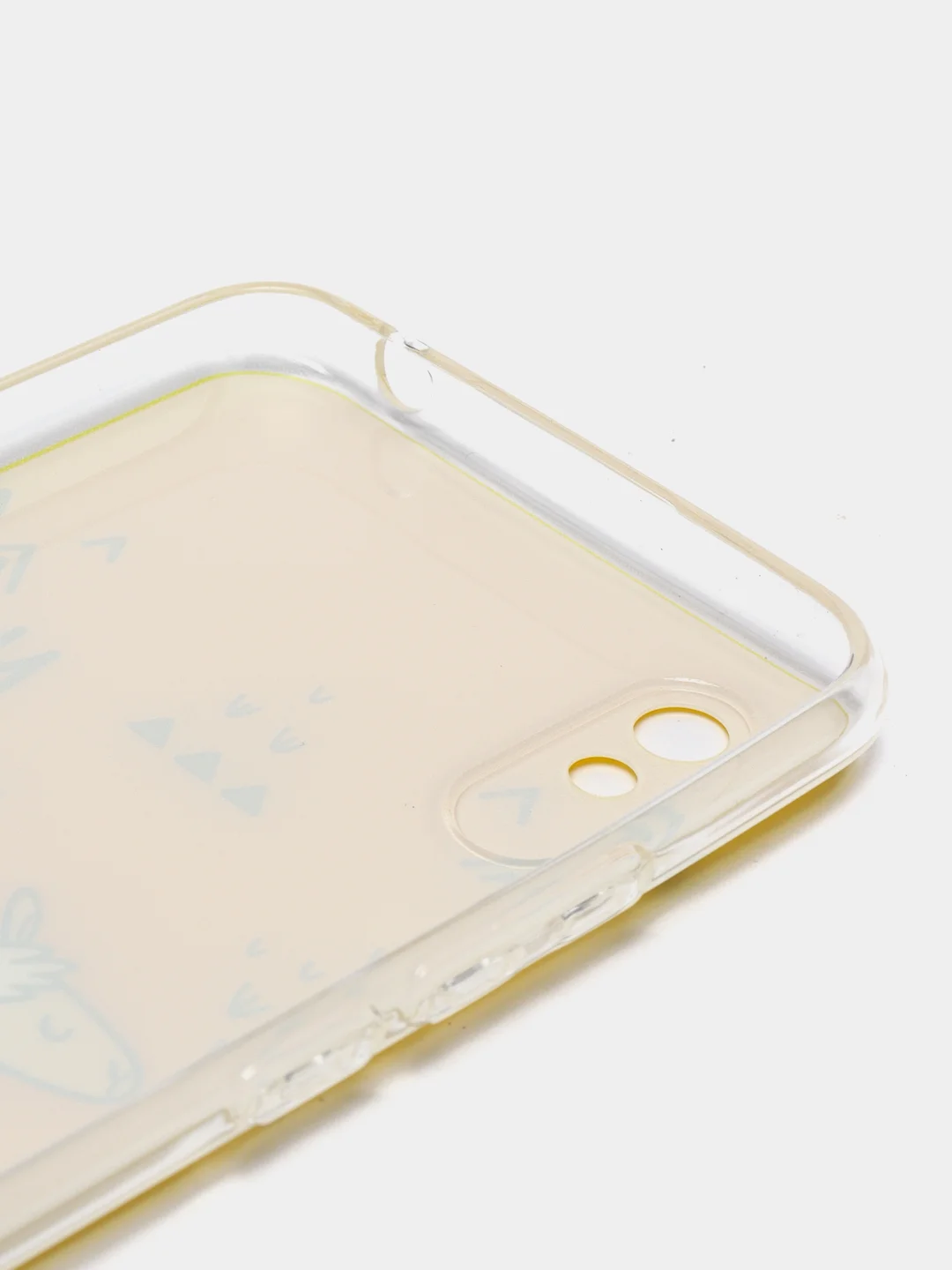 Горчичный силиконовый чехол на Xiaomi Redmi 9A / Сяоми Редми 9А прозрачный с рисунком, защита камеры