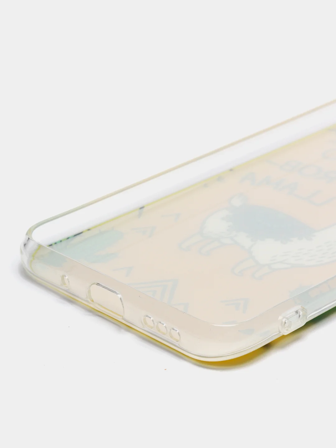 Горчичный силиконовый чехол на Xiaomi Redmi 9A / Сяоми Редми 9А прозрачный с рисунком, защита камеры