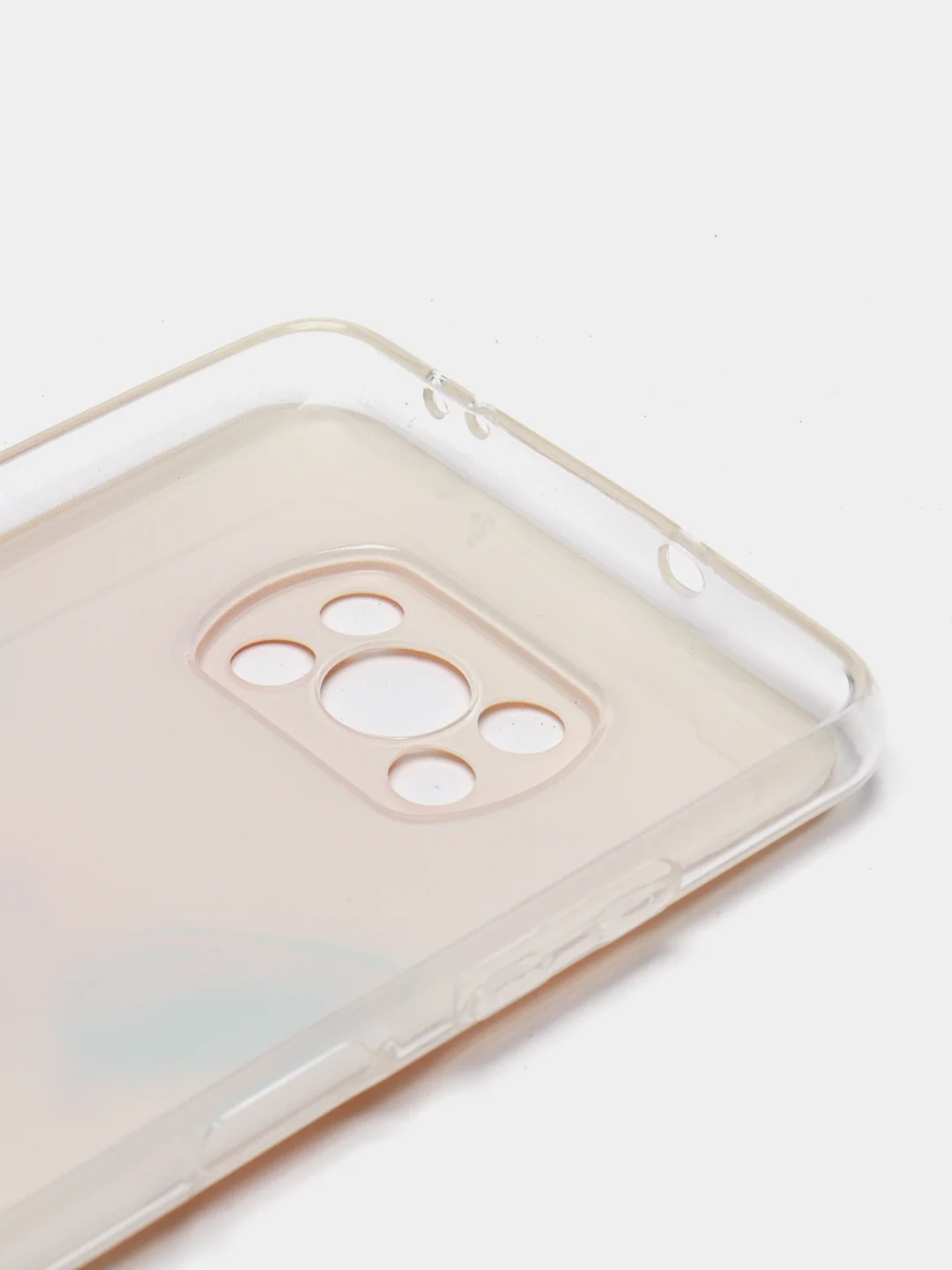 Оранжевый силиконовый чехол на Xiaomi Poco X3/X3 Pro / Сяоми Poco X3/Х3 Про прозрачный, с рисунком