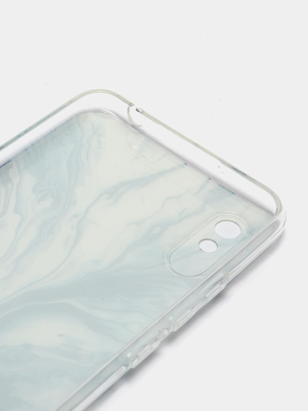 Сиреневый силиконовый чехол на Xiaomi Redmi 9A / Сяоми Редми 9А прозрачный с рисунком, защита камеры