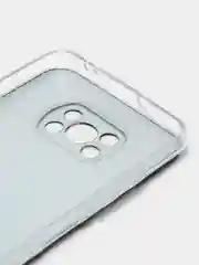 Темно-синий силиконовый чехол на Xiaomi Poco X3/X3 Pro / Сяоми Poco X3/Х3 Про прозрачный, с рисунком