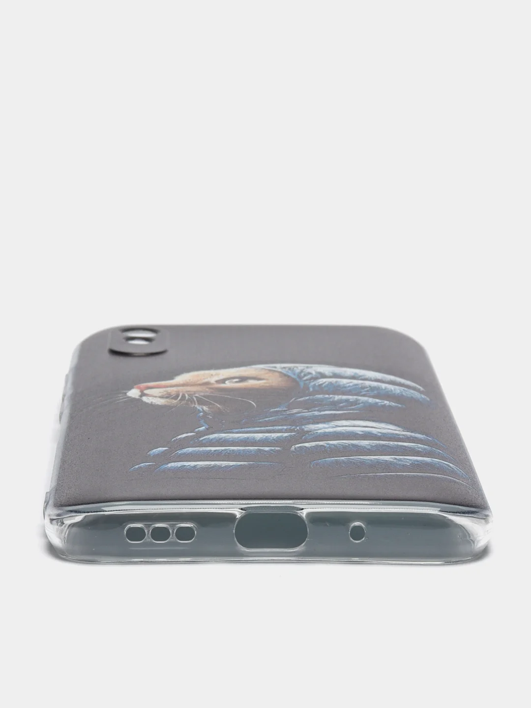 Лавандовый силиконовый чехол на Xiaomi Redmi 9A / Сяоми Редми 9А прозрачный с рисунком, защита камеры