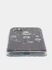 Зеленый силиконовый чехол на Xiaomi Redmi 9C / Сяоми Редми 9С прозрачный с рисунком, защита камеры