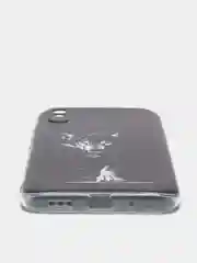 Серый меланж силиконовый чехол на Xiaomi Redmi 9A / Сяоми Редми 9А прозрачный с рисунком, защита камеры