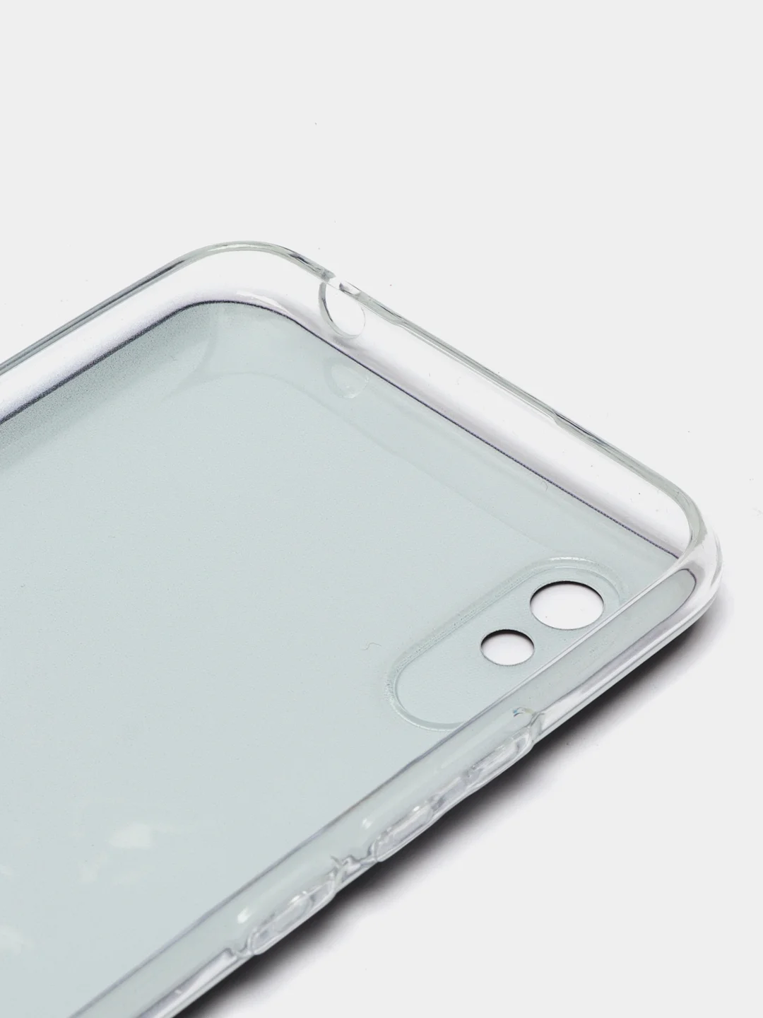 Серый меланж силиконовый чехол на Xiaomi Redmi 9A / Сяоми Редми 9А прозрачный с рисунком, защита камеры