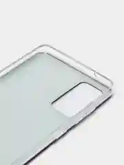 Серебряный силиконовый чехол на Samsung Galaxy S20 FE / Самсунг S20 FE прозрачный, с рисунком