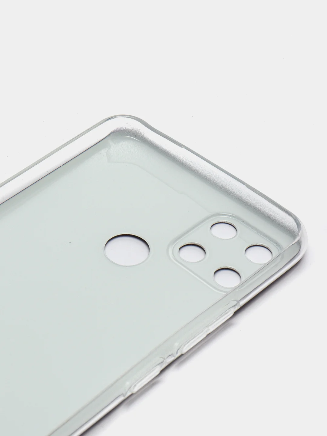 Серебряный силиконовый чехол на Oppo Realme C21Y/C25Y / Оппо Реалми C21Y/C25Y прозрачный, с рисунком