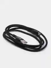 Черный кабель для зарядки телефона Micro-USB