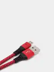 Красный кабель для зарядки телефона Micro-USB
