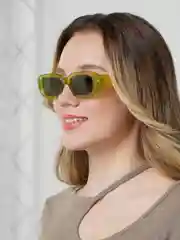 Зелёный хаки солнцезащитные очки, унисекс