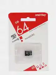 Карта памяти SmartBuy microSD, Class10 64GB, 128GB, флешка для смартфона, телефона