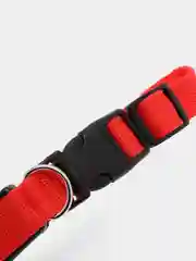 Красный ошейник LED для собак и кошек светящийся, на батарейках