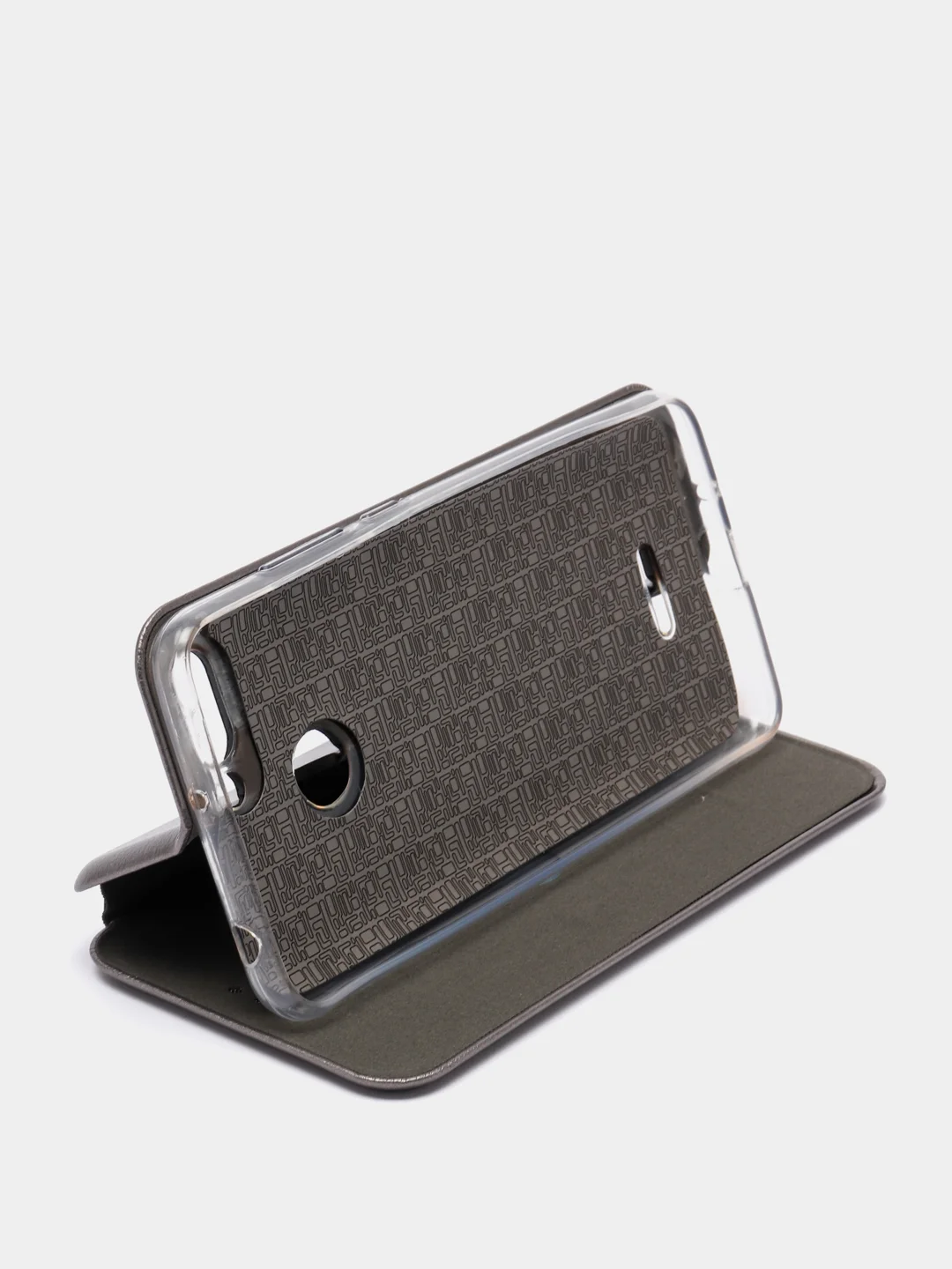 Серый чехол-книжка на Xiaomi Redmi 6
