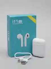 Белый наушники сенсорные беспроводные i11 TWS