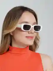 Белый солнцезащитные очки, унисекс