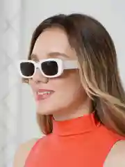 Белый солнцезащитные очки, унисекс