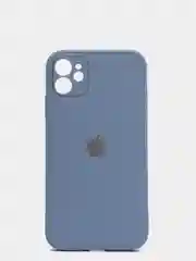 Серый меланж чехол силиконовый с матовой стеклянной панелью для iPhone 11, 12, 13, 13 Pro, 13 Pro Max