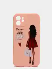 Манго чехол для iPhone 11, 12 с бархатной подкладкой с картинкой / рисунком