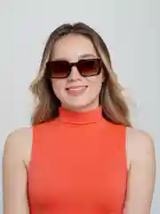 Шоколадный женские солнцезащитные очки Cherta