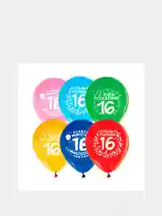 Шар воздушный "16 лет", 5 штук
