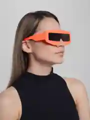 Оранжевый солнцезащитные очки с плоским верхом