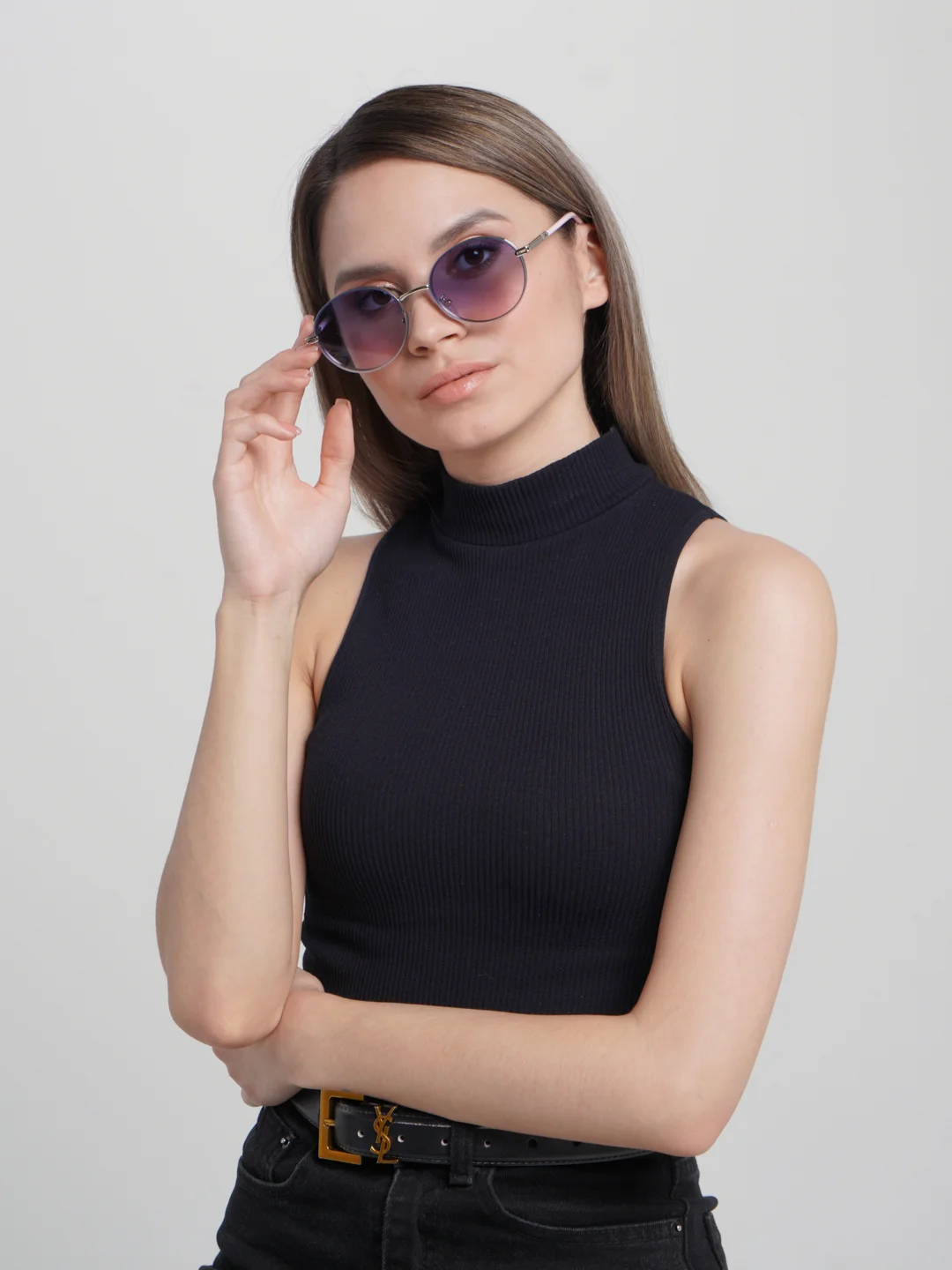 Голубой солнцезащитные очки UV400
