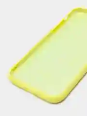 Желтый силиконовый чехол iPhone 11, Silicone Case, с закрытым низом и защитой камеры