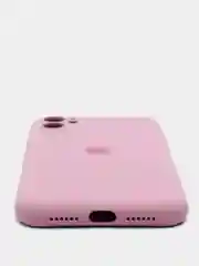 Сиреневый силиконовый чехол iPhone 11, Silicone Case, с закрытым низом и защитой камеры