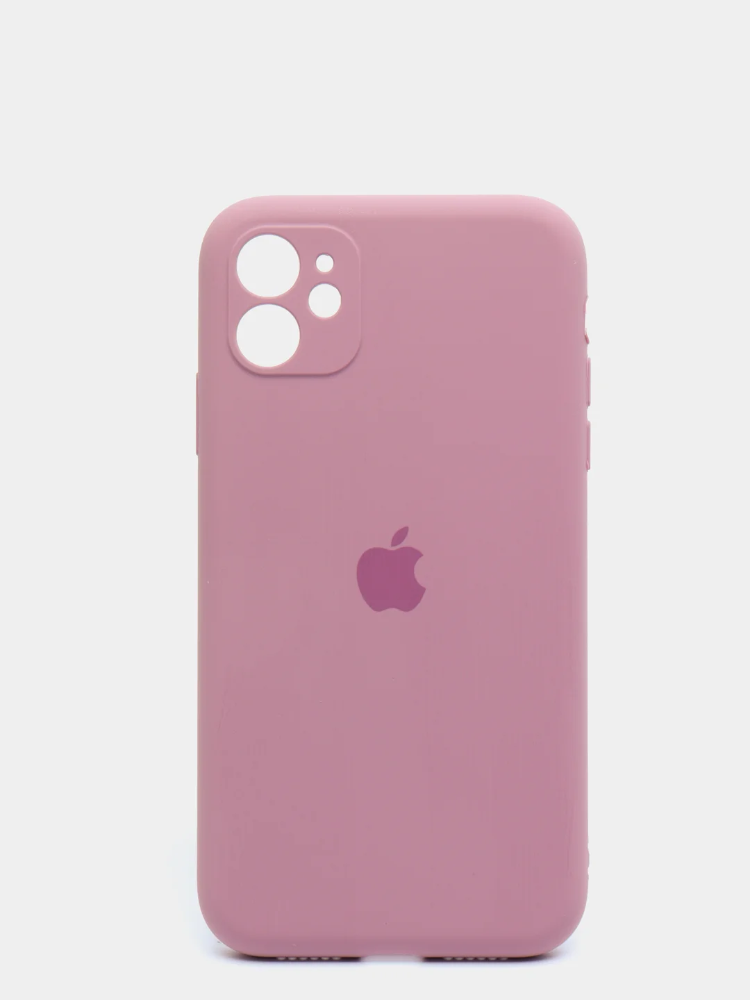 Сиреневый силиконовый чехол iPhone 11, Silicone Case, с закрытым низом и защитой камеры