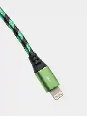 Зеленый кабель USB Lightning, Micro-USB, Type-C, 2 метра