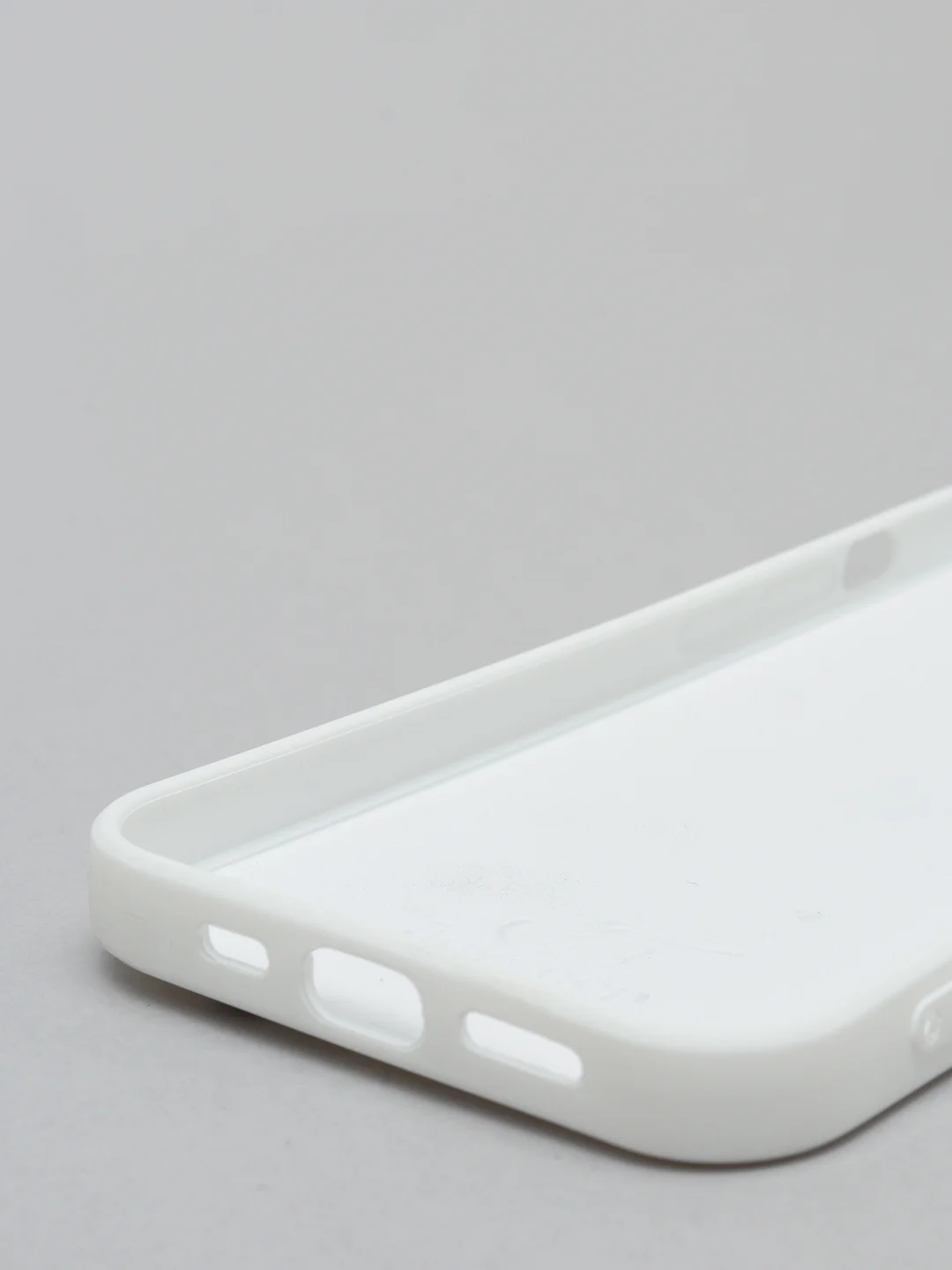 Белый чехол для iPhone 11, 12 с бархатной подкладкой с картинкой / рисунком