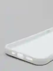 Белый чехол для iPhone 11, 12 с бархатной подкладкой с картинкой / рисунком