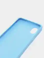 Голубой силиконовый чехол Samsung Galaxy A01 core, однотонный