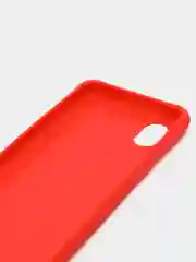 Красный силиконовый чехол Samsung Galaxy A01 core, однотонный
