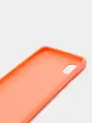 Оранжевый силиконовый чехол Samsung Galaxy A01 core, однотонный