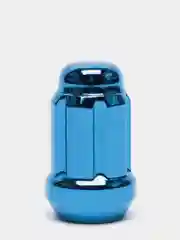 Синий гайка колесная узкая под спецключ с ключом, М12*1,25, 20 штук