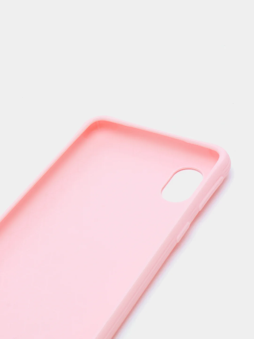 Розовый силиконовый чехол Samsung Galaxy A01 core, однотонный