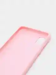 Розовый силиконовый чехол Samsung Galaxy A01 core, однотонный