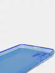 Синий чехол для Samsung A51 2019/A515F силиконовый прозрачный неоновый