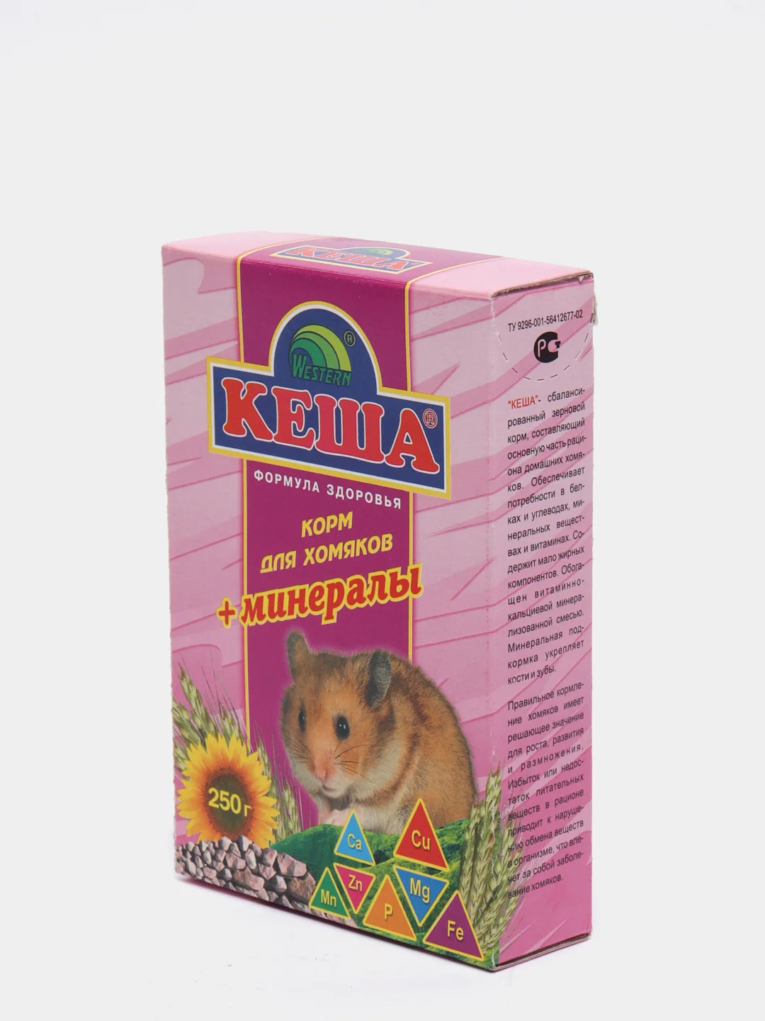 Корм для хомяков "Кеша", зерносмесь + минералы, 250 г