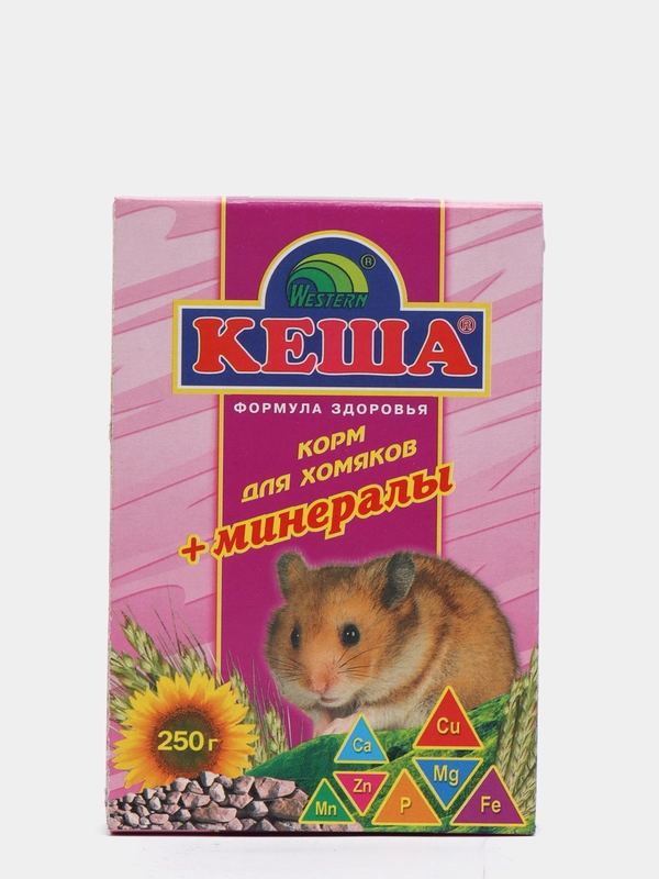 Корм для хомяков "Кеша", зерносмесь + минералы, 250 г